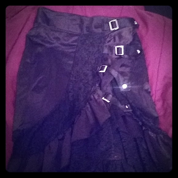 Alivila.Y Gothic Steampunk Lace Skirt - Picture 1 of 1